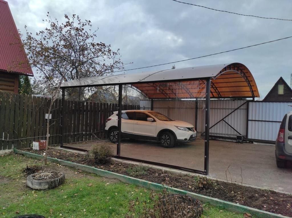 Прозрачные шторы ПВХ для навеса под автомобиль в посёлке Волово